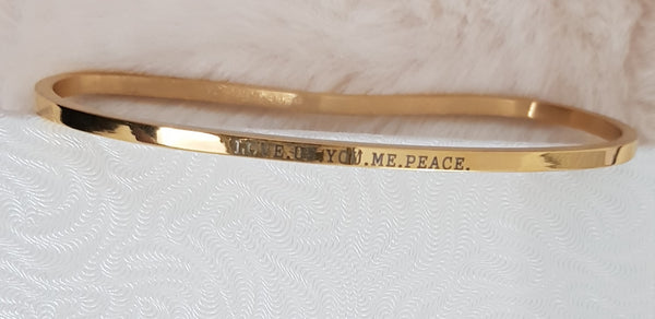 Palm Bracelet Love.Us.You.Me.Peace.