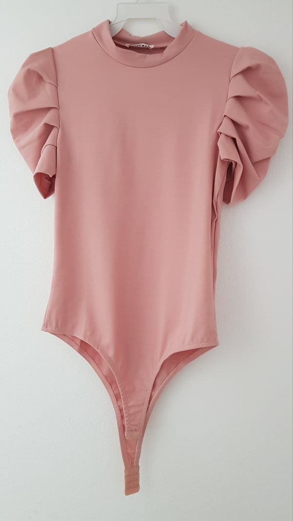 Puff Luck Mint Bodysuit / Rose