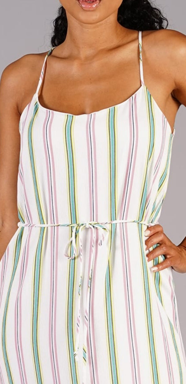 Summer Striped Maxi Dress