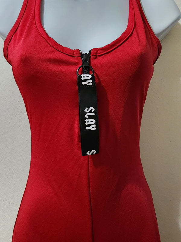 Jumpsuit red 2s