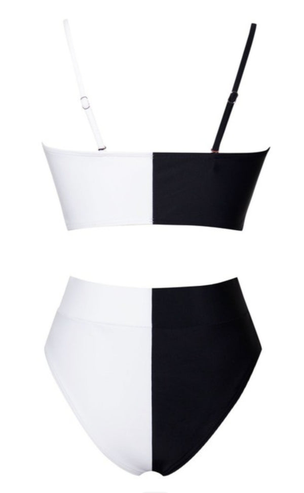 Black And White Swimsuit