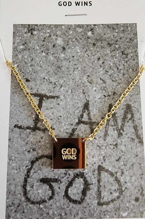 God Wins Necklace